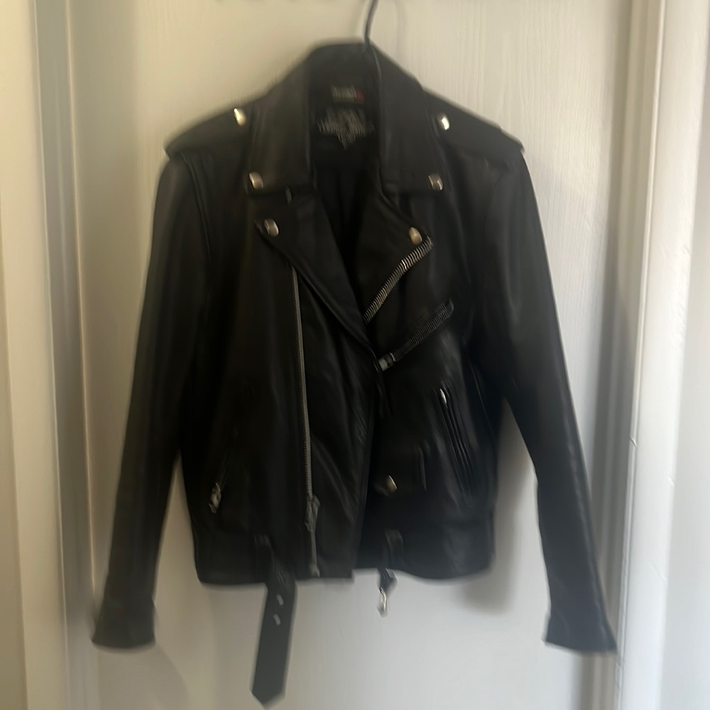 Leather jacket with thinsulate.